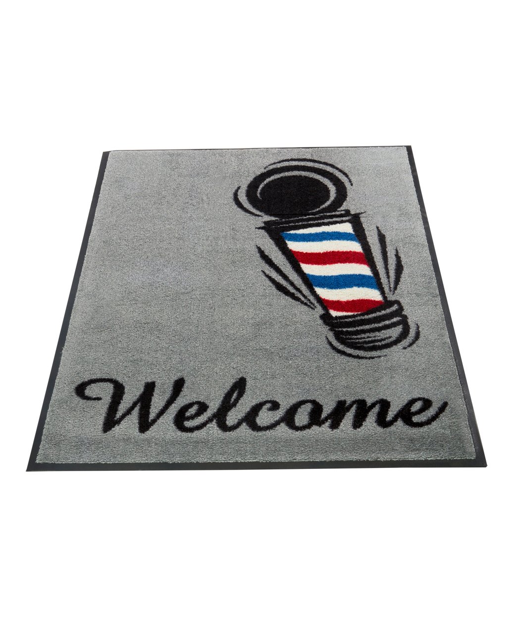 Barber Shop Welcome Mat with Carpeted Top and Rubber Bottom 3 x 4 for Professional Barbershops Buy Rite Beauty