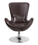 Leather Egg Reception & Lounge Side Chair-image2