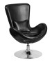 Leather Egg Reception & Lounge Side Chair-image1