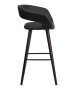 Brynn Contemporary Vinyl Stool w/ Cappuccino Wood Frame-image5