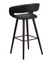 Brynn Contemporary Vinyl Stool w/ Cappuccino Wood Frame-image6