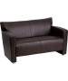 Majesty Black Leather Love Seat-image3