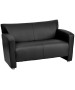 Majesty Black Leather Love Seat-image1