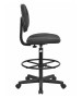 Black Patterned Fabric Ergonomic Stool-image2