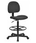 Black Patterned Fabric Ergonomic Stool-image1