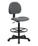 Black Patterned Fabric Ergonomic Stool-image6