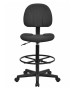 Black Patterned Fabric Ergonomic Stool-image4