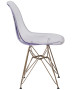 Ghost Reception Chair w/ Gold Metal Base-image2