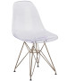 Ghost Reception Chair w/ Gold Metal Base-image1