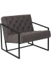 Keane Tufted Leather Chair w/ Metal Frame-image7