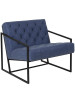 Keane Tufted Leather Chair w/ Metal Frame-image8