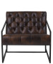 Keane Tufted Leather Chair w/ Metal Frame-image3