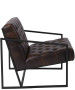 Keane Tufted Leather Chair w/ Metal Frame-image2