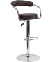 Contemporary Adjustable Height Stool with Arms & Chrome Base-image11