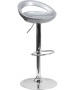 Contemporary Black Plastic Adjustable Height Stool-image10