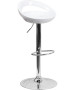 Contemporary Black Plastic Adjustable Height Stool-image5