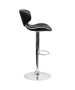 Contemporary Cozy Mid-Back Adjustable Stool with Chrome Base-image2