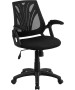 Mid-Back Black Mesh Chair with Mesh Seat-image1