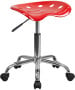 Vibrant Black Tractor Seat and Chrome Stool-image14