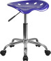 Vibrant Black Tractor Seat and Chrome Stool-image11