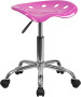 Vibrant Black Tractor Seat and Chrome Stool-image10