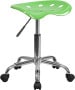 Vibrant Black Tractor Seat and Chrome Stool-image8