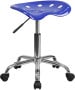 Vibrant Black Tractor Seat and Chrome Stool-image6