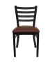 Black Ladder Back Metal Reception Chair-image8