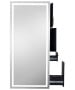 Pibbs 9110 Lumina Gold Handle LED Salon Mirror & Storage Server-image8