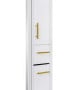 Pibbs 9110 Lumina Gold Handle LED Salon Mirror & Storage Server-image15