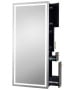 Pibbs 9110 Lumina Gold Handle LED Salon Mirror & Storage Server-image6