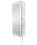 Pibbs 9110 Lumina LED Salon Mirror & Storage Server w/ Legs-image1