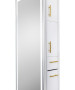 Pibbs 9110 Lumina LED Salon Mirror & Storage Server w/ Legs-image4