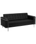 Contemporary Leather Sofa with Encasing Frame-image1