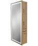 Pibbs 9220 Lumina Gold Frame LED Salon Mirror & Storage Server-image4