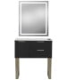 Pibbs 6002 Capri Styling Station w/ Legs & LED Mirror-image7