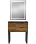 Pibbs 6002 Capri Styling Station w/ Legs & LED Mirror-image13