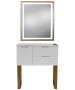 Pibbs 6002 Capri Styling Station w/ Legs & LED Mirror-image11