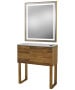 Pibbs 6002 Capri Styling Station w/ Legs & LED Mirror-image3