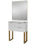 Pibbs 6002 Capri Styling Station w/ Legs & Standard Mirror-image2