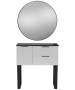 Pibbs 6002 Capri Styling Station w/ Legs & Standard Mirror-image11