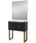 Pibbs 6002 Capri Styling Station w/ Legs & Standard Mirror-image1