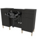 Collins E1062P Aspen Wide Wet Station w/ Metal Legs-image1