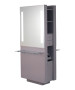 Belvedere OP292-HPL Opal Double Styling Station w/ Shelf-image1