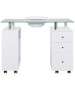 J&A Glass Top Manicure Table w/ Draft Fan-image2