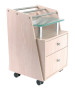 J&A Glass Top Pedicure Cart-image3