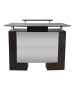 J&A Glass Top Reception Desk-image1