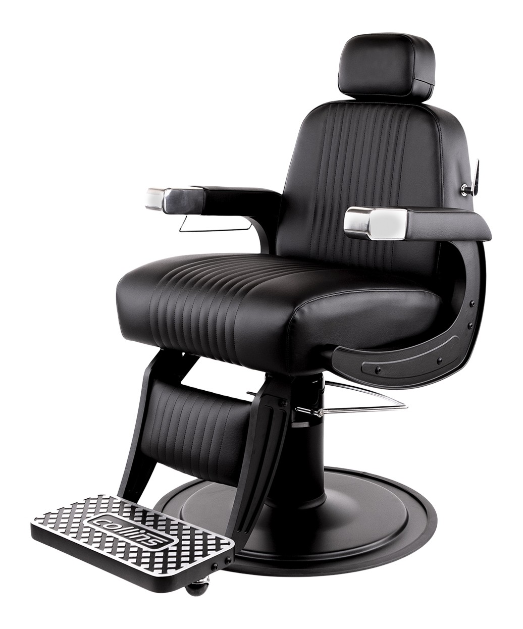 Collins B70B Blacked Out Cobalt Omega Barber Chair