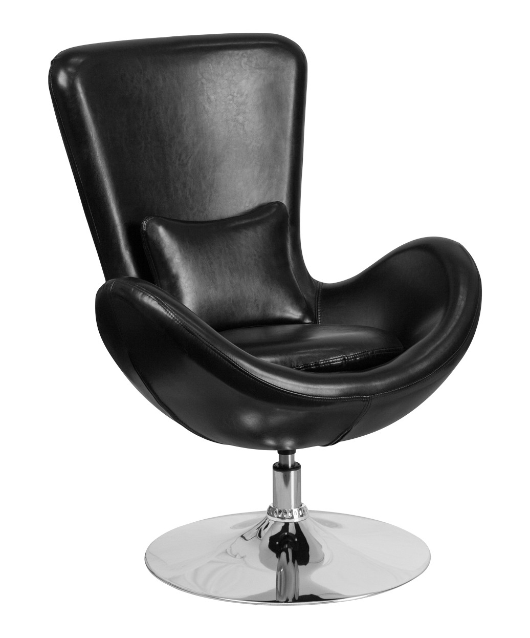 Leather swivel egg online chair