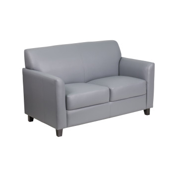 Diplomat Leather Reception Loveseat